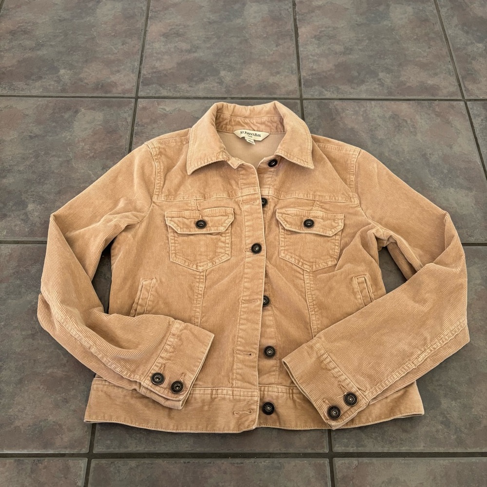St.‎ John's Corduroy Bay Tan Jean Jacket - Picture 2 of 5